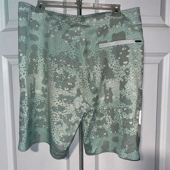 AFTCO Men's Grouper Board Shorts Size 34 Blue/Gray Drawstring Casual Lightweight - Picture 5 of 5